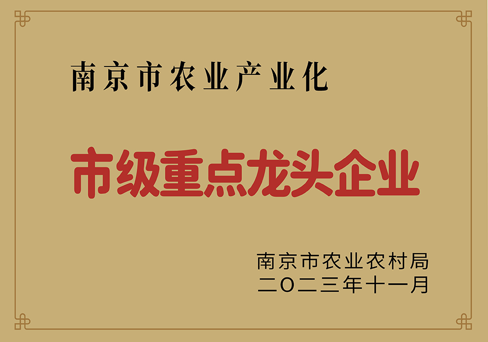 2023年市农业产化市级重点龙头企业